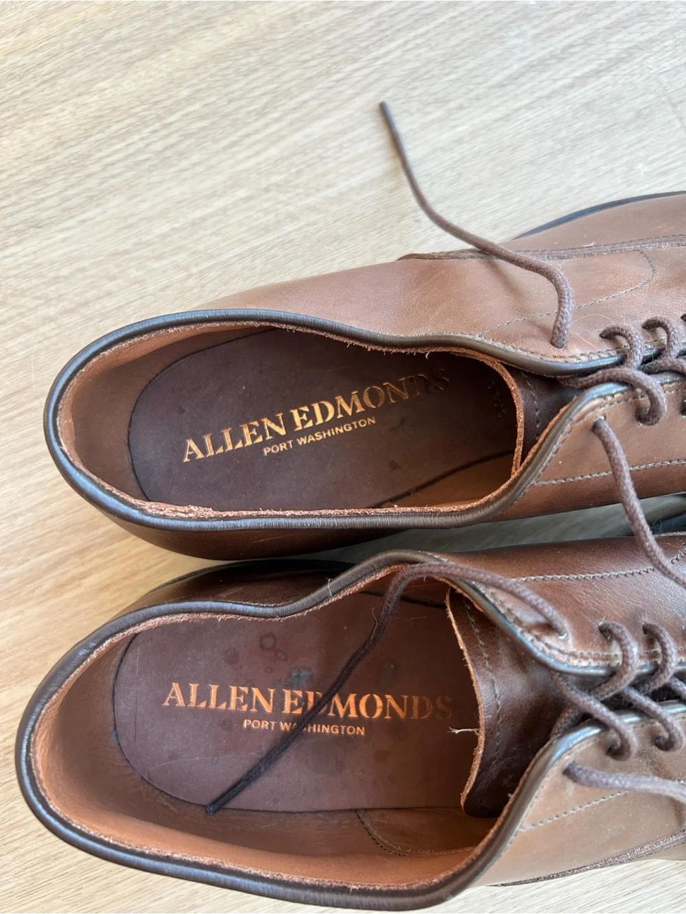 Allen Edmonds Brown Cap-Toe Oxford Dress Shoes